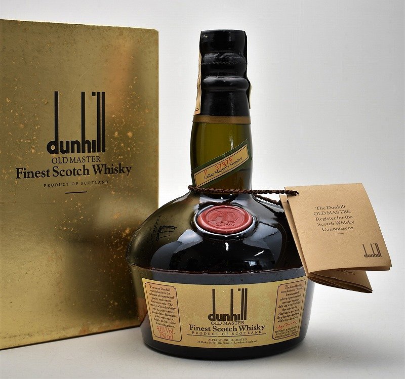 ★dunhill ダンヒル OLD MASTER オールドマスター 750ml 43度 スコッチ ウイスキーをお買取り★