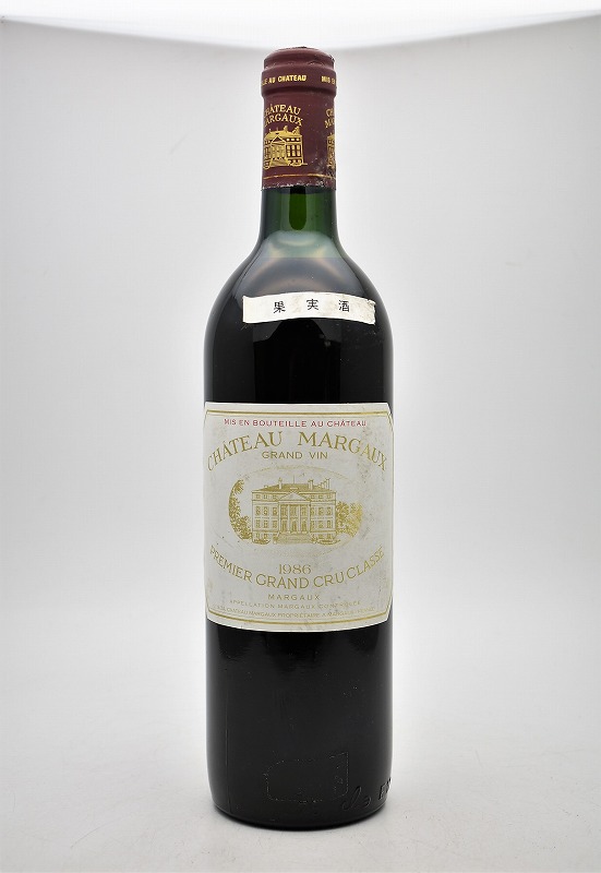 ★CHATEAU MARGAUX シャトー マルゴー 1986 プルミエ グラン クリュ クラッセ 750ml 12.5度 赤ワインをお買取り★