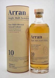 ★Arran アラン 10年 ノンチルフィルタード シングルモルト スコッチ ウイスキー 700ml 46度をお買取り★