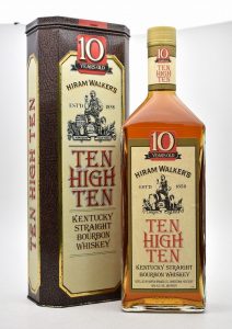 ★HIRAM WALKER’S ハイラムウォーカー TEN HIGH TEN テンハイテン 10年 750ml 43度 バーボン ウイスキーをお買取り★